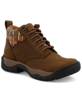 Product Name:  Twisted X Women's 4" All Around Lace-Up Hiking Multi Brown Work Boot - Round Toe