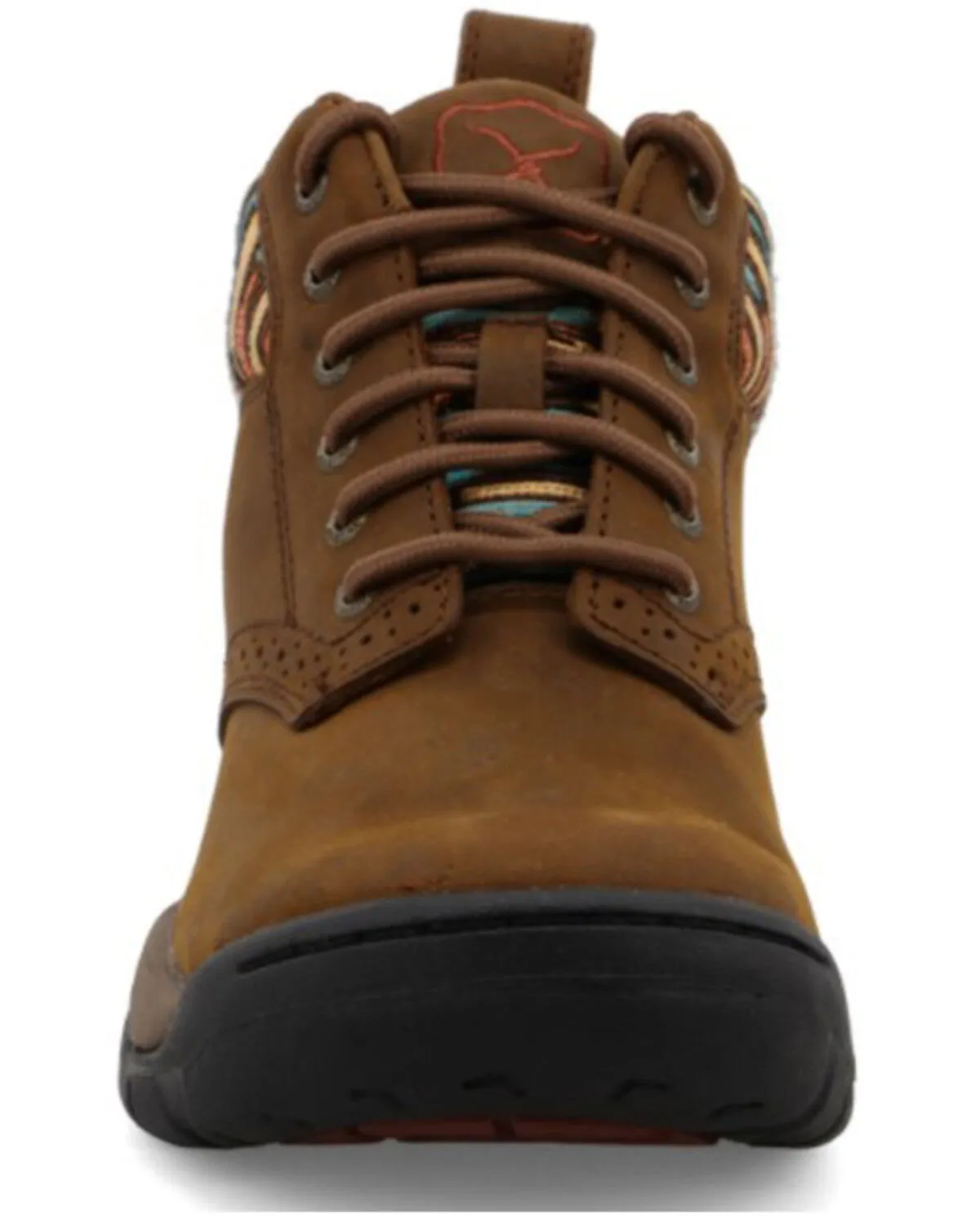 Product Name:  Twisted X Women's 4" All Around Lace-Up Hiking Multi Brown Work Boot - Round Toe