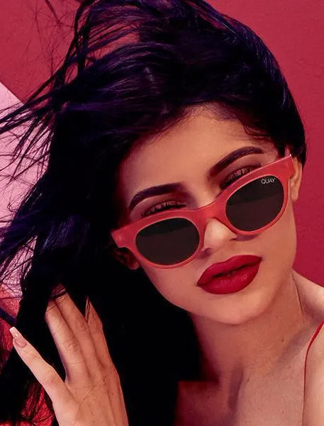 Quay x Kylie Star Struck Rose Cateye Sunglasses