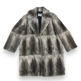 Rex Rabbit Chinchilla Peacoat - Daniel's Leather