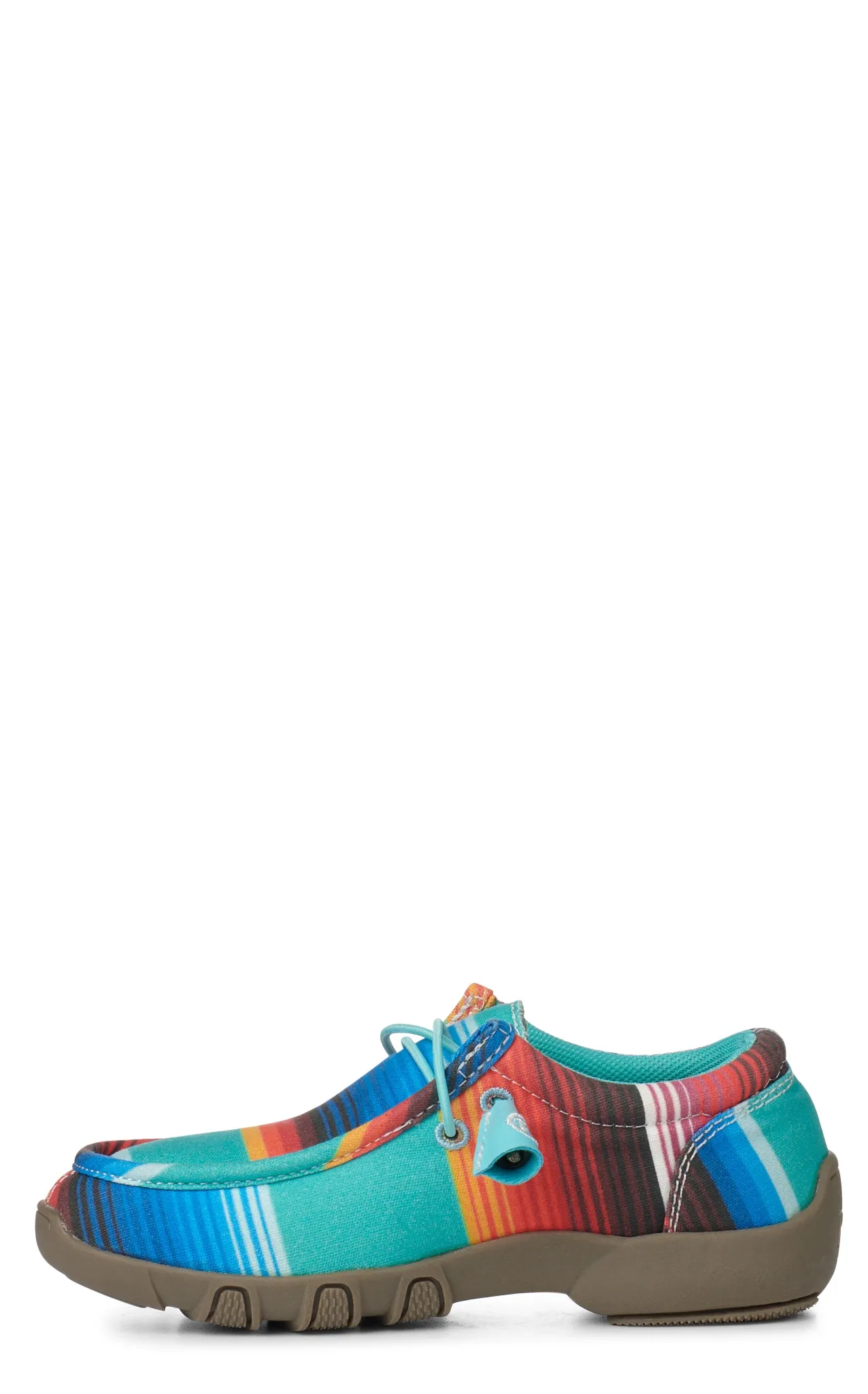 Roper Girls' Chillin Turquoise Serape Lace Up Chukka Casual Shoes