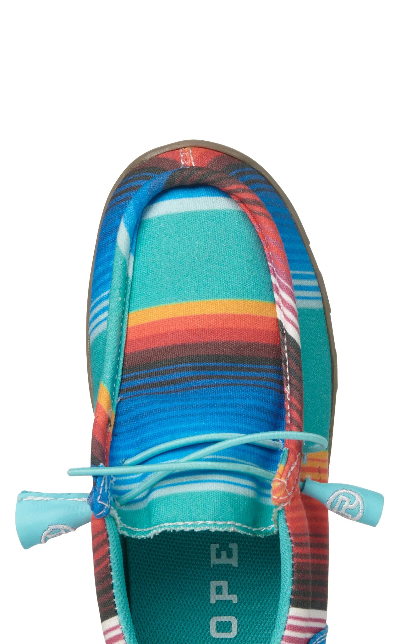 Roper Girls' Chillin Turquoise Serape Lace Up Chukka Casual Shoes