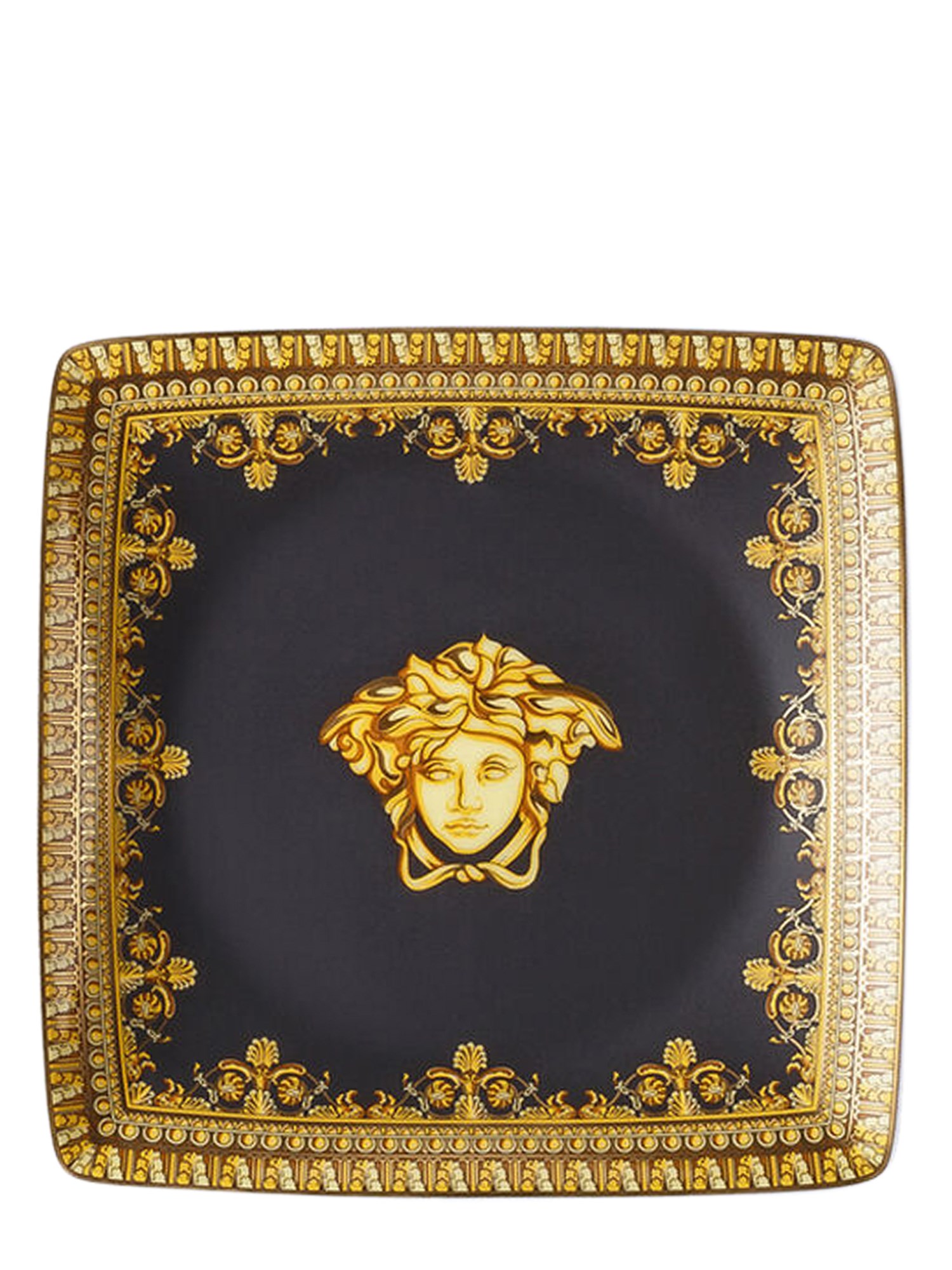 ROSENTHAL MEETS VERSACE    I LOVE BAROQUE SQUARE FLAT CUP 12 CM