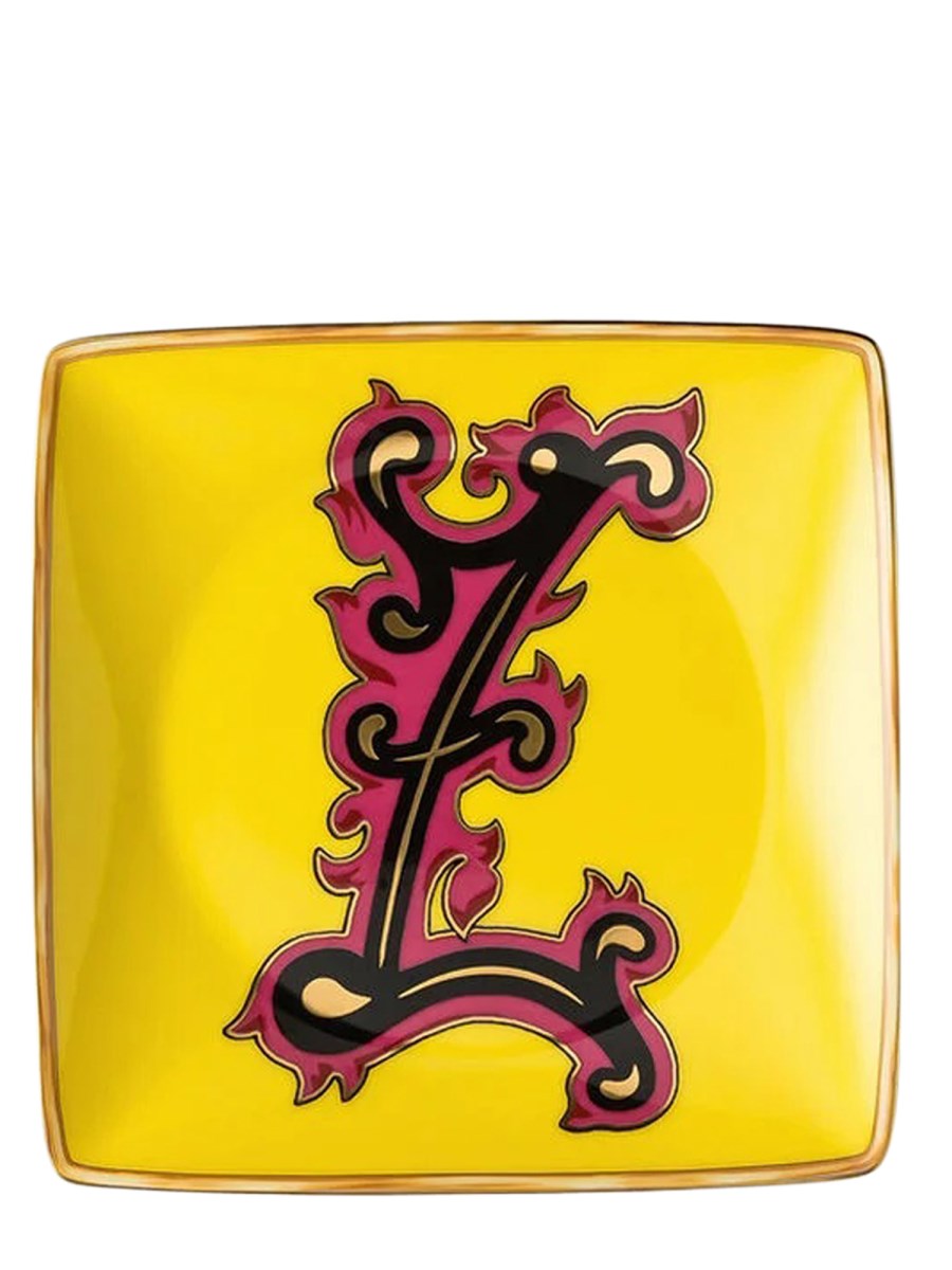 ROSENTHAL MEETS VERSACE    VERSACE ALPHABET Z FLAT SQUARE CUP 12 CM