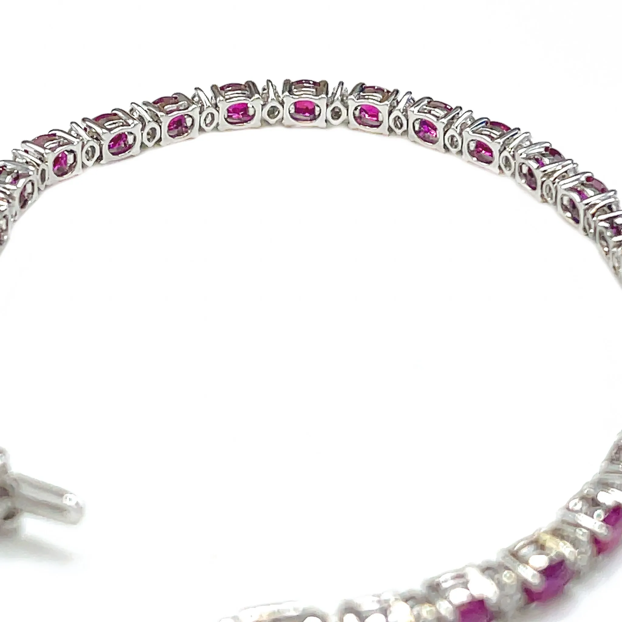 Ruby & Diamond Tennis Bracelet