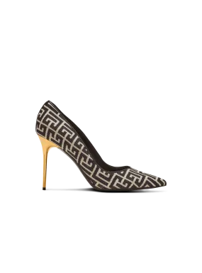 Ruby stilettos with jacquard monogram