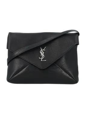 SAINT LAURENT Luxury Envelope Messenger Mini Handbag - 6.5H x 9W x 2.4D