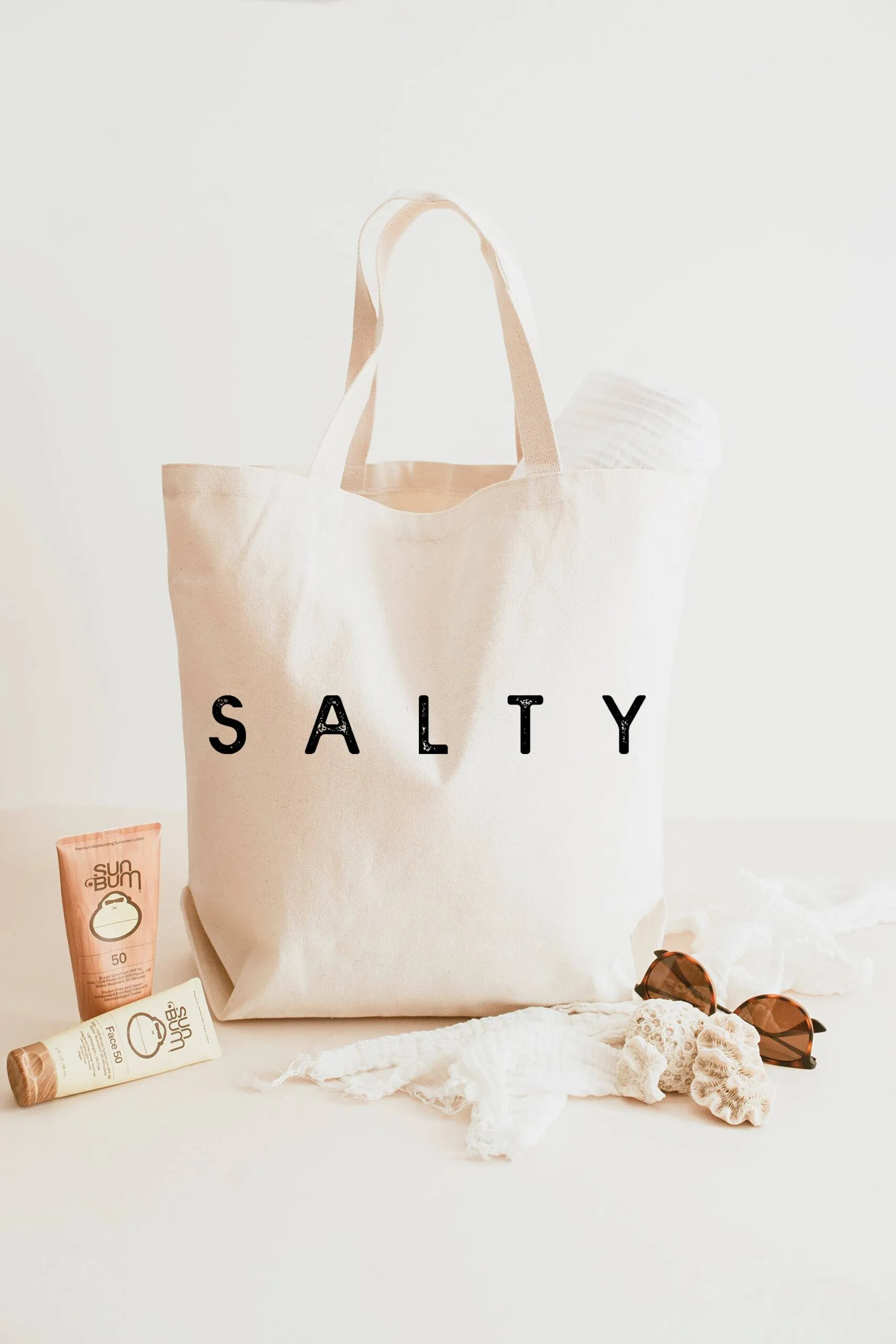 Salty XL Tote Bag from Love You a Latte Shop