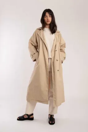 Seamed Trench - Taupe