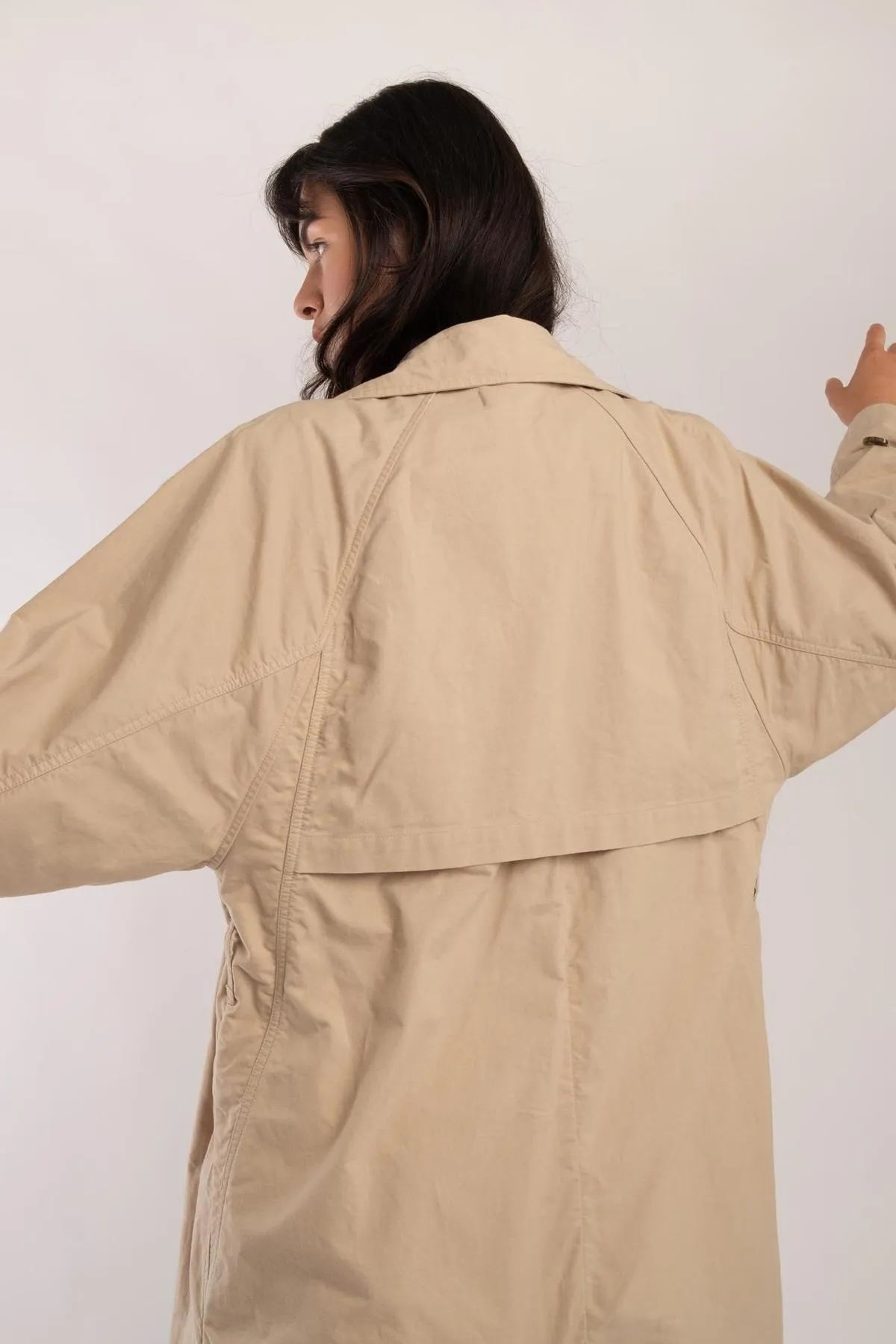 Seamed Trench - Taupe