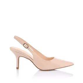 Shayley Slingback Stilettos - Nude Patent