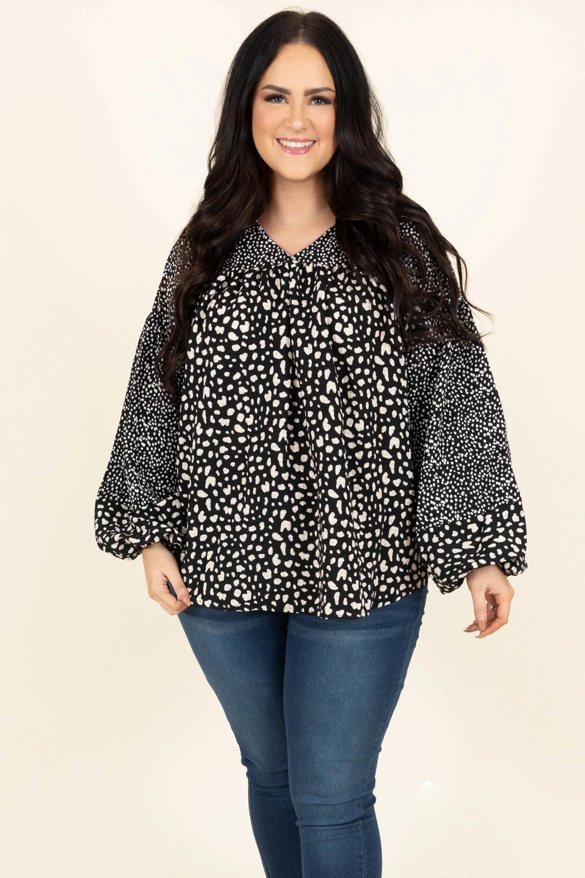 Shy Around You Top, Black