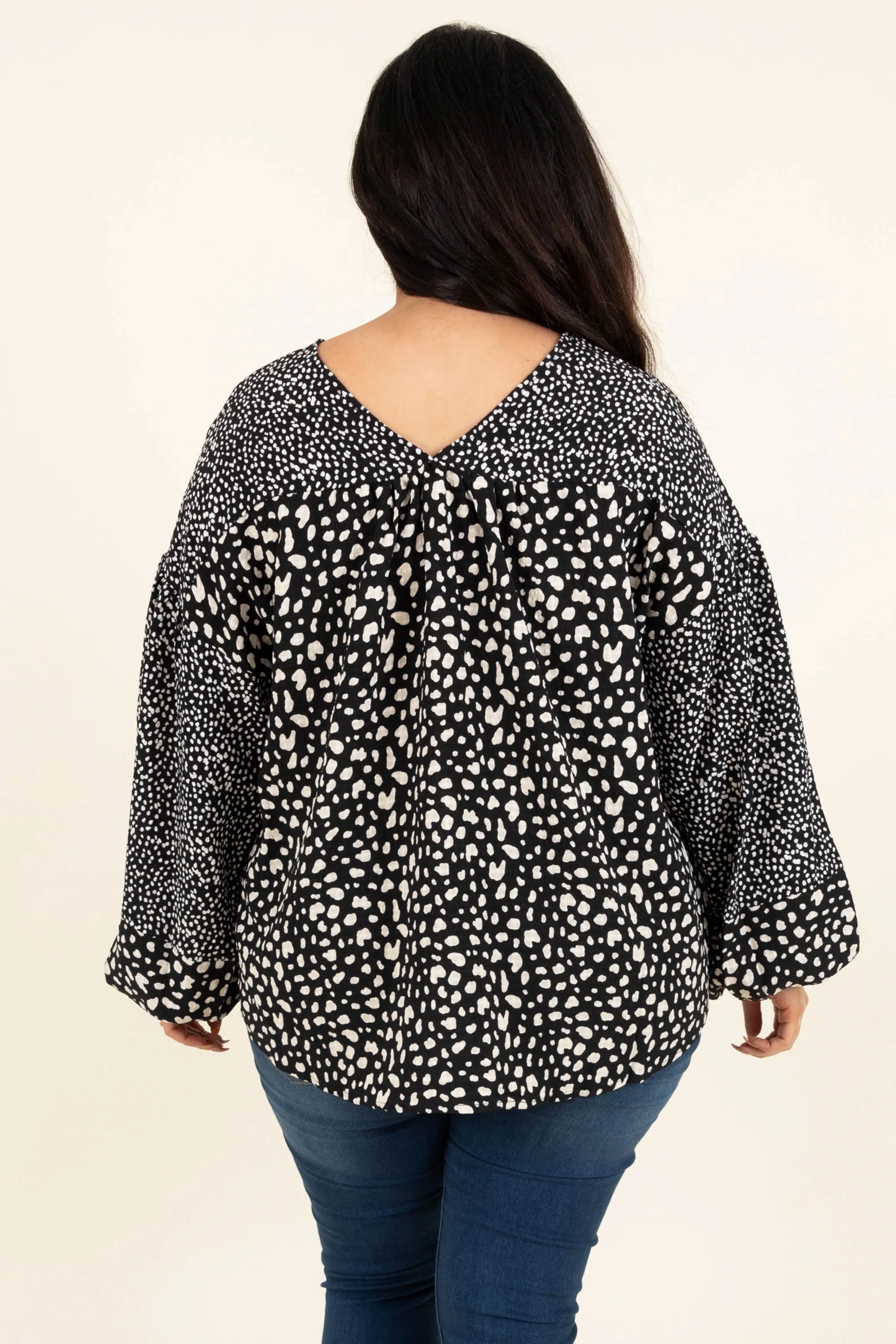 Shy Around You Top, Black