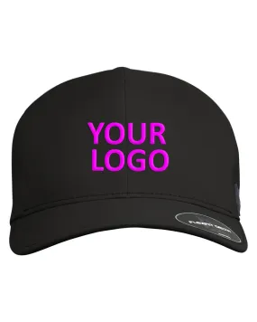 Spyder Resystr Flexfit Custom Snapback Hats, Black