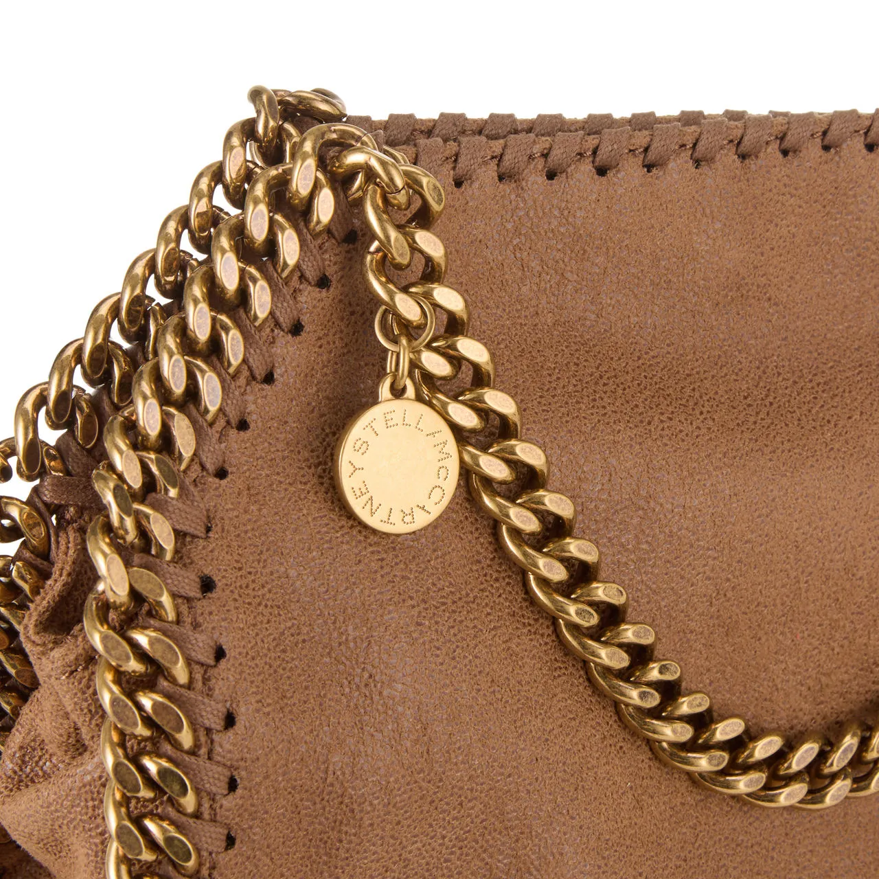 STELLA MCCARTNEY Falabella Antique Mini Tote Bag - Pecan