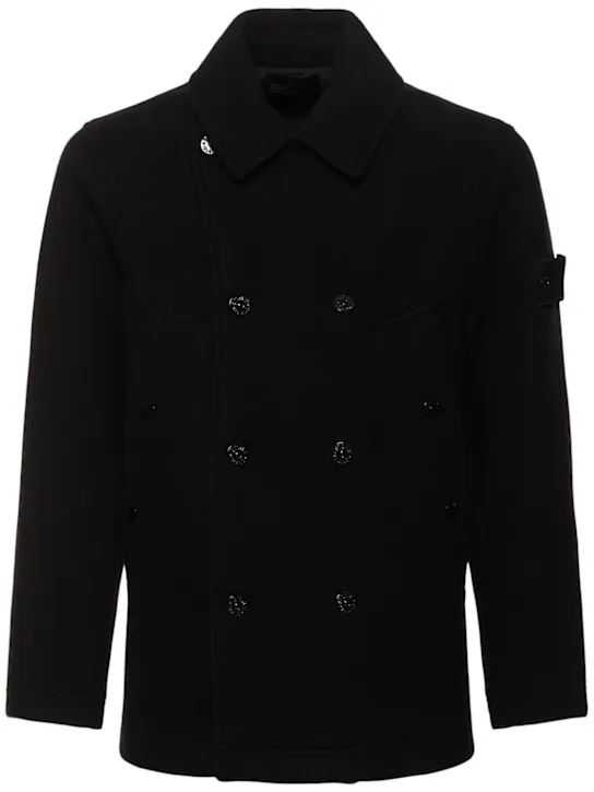 Stone Island   Ghost cashmere blend peacoat 