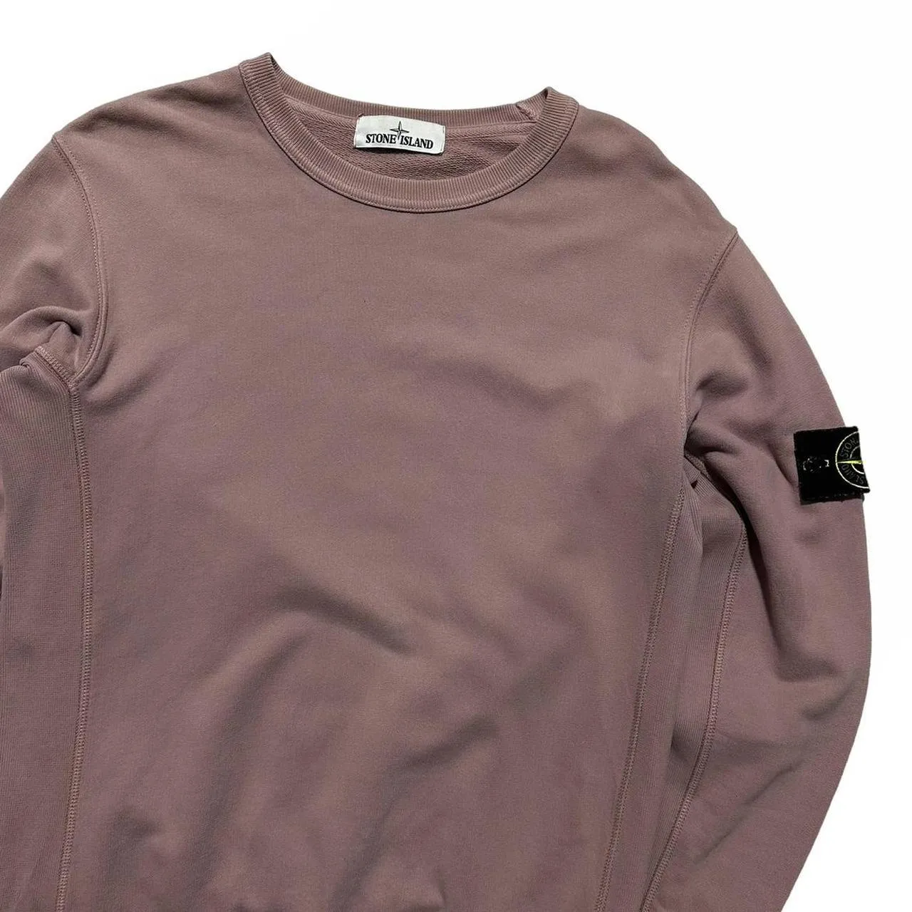 Stone Island Pink Pullover Crewneck