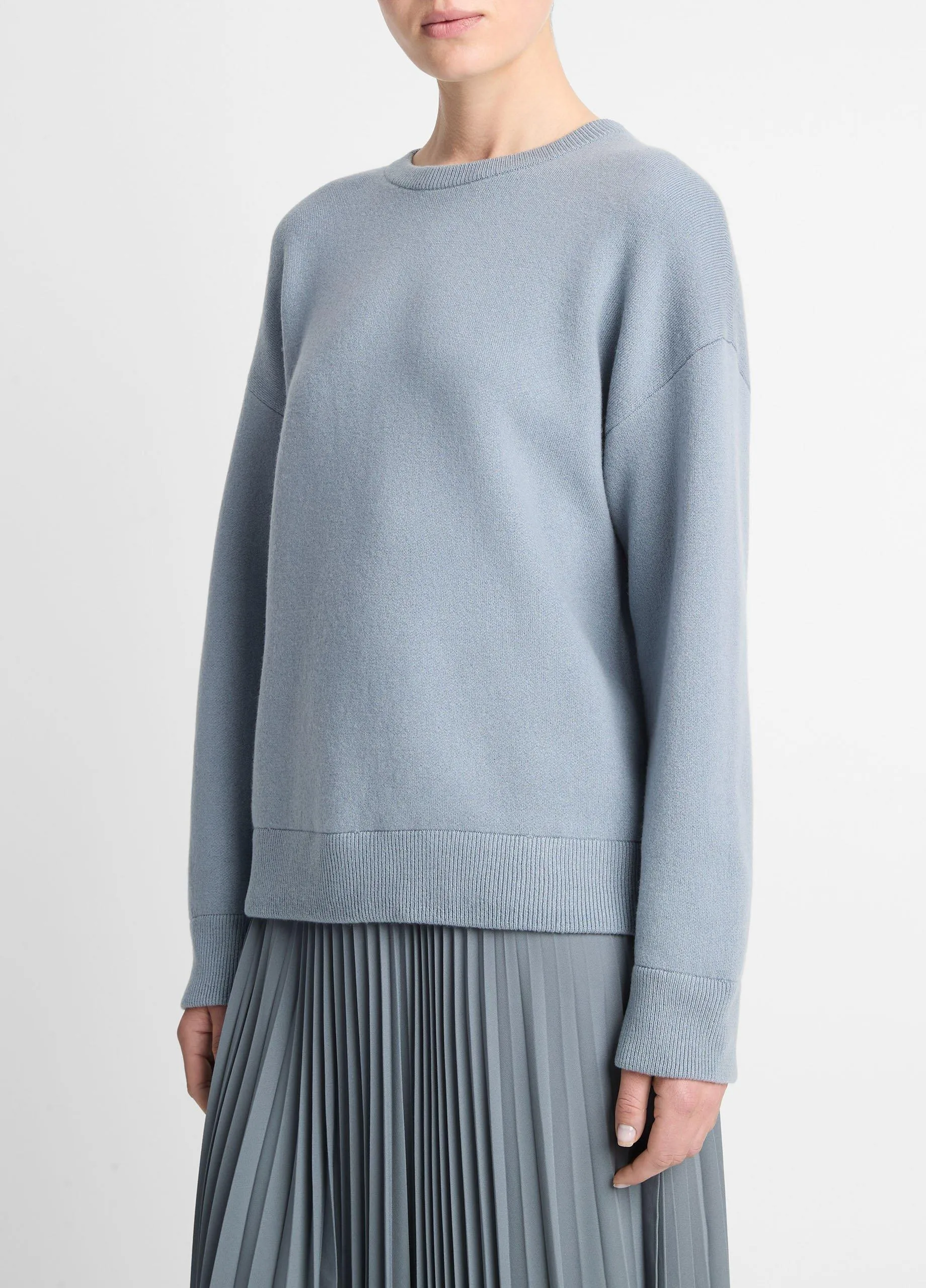 Structured Wool-Blend Pullover