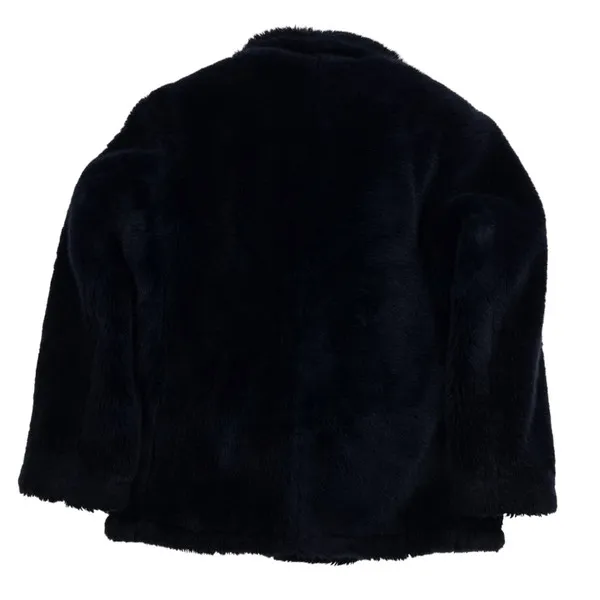 Supreme x Schott FW17 Navy Faux Fur Peacoat 