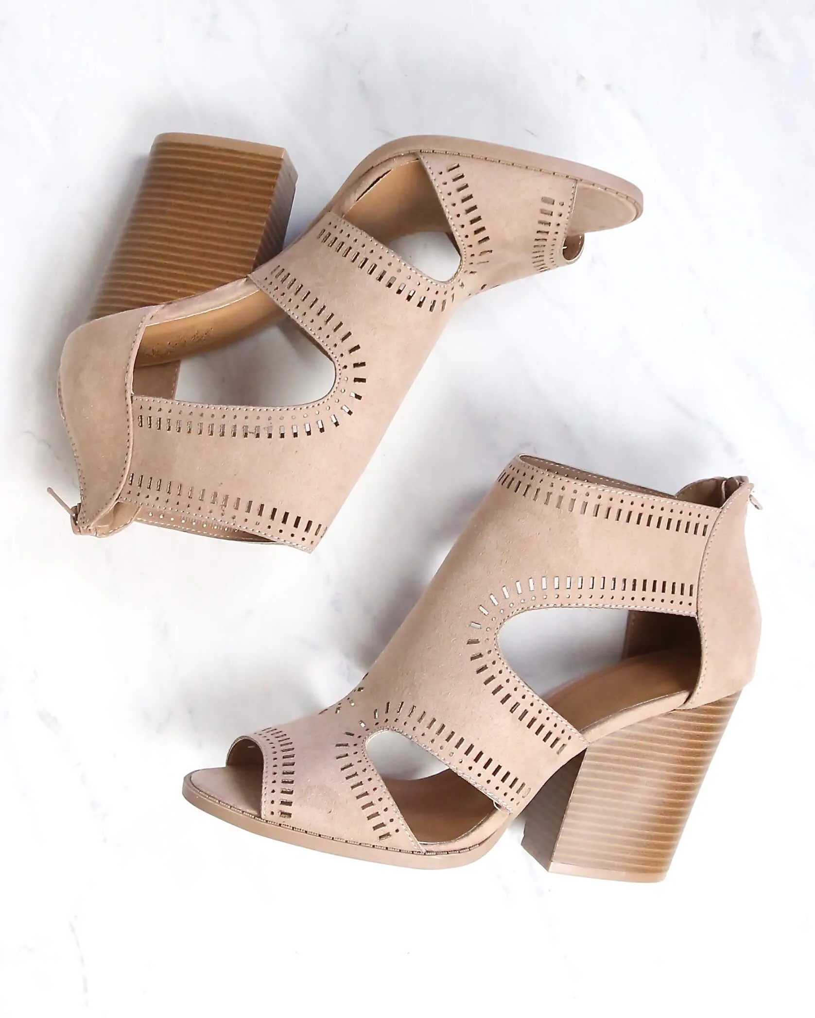 Talk Around Town Perforated Booties in More Colors