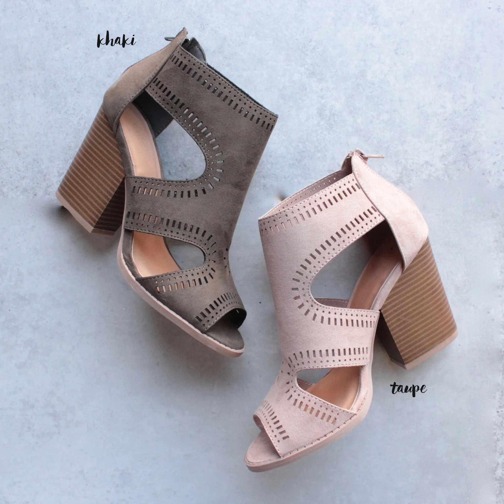 Talk Around Town Perforated Booties in More Colors