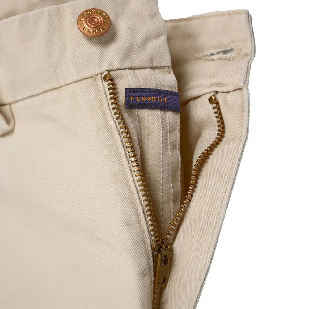 The American 8.2oz Washed Cotton Stretch Twill Khakis in Khaki by Pennbilt