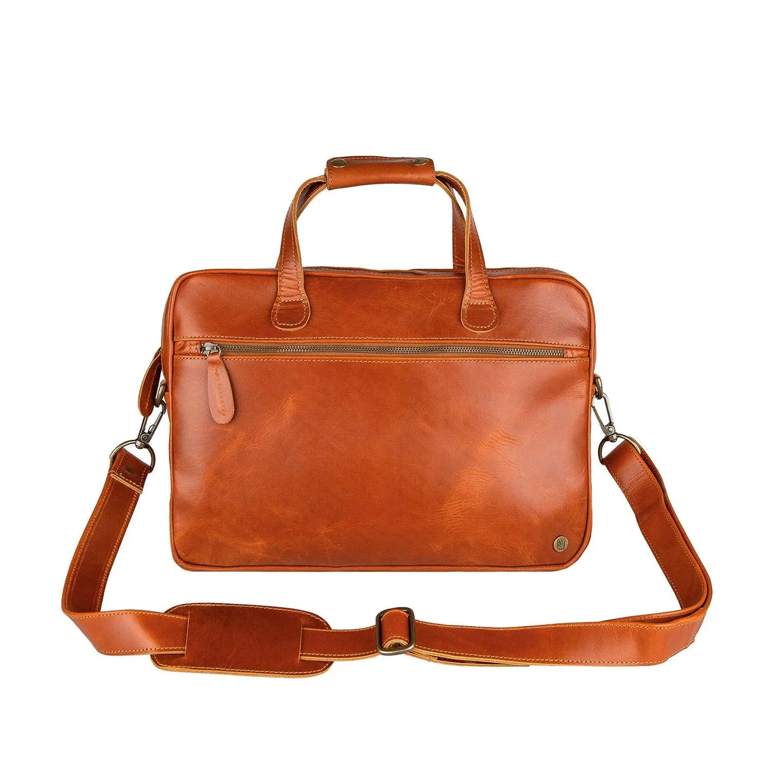 The Compact Laptop Satchel (Tan)