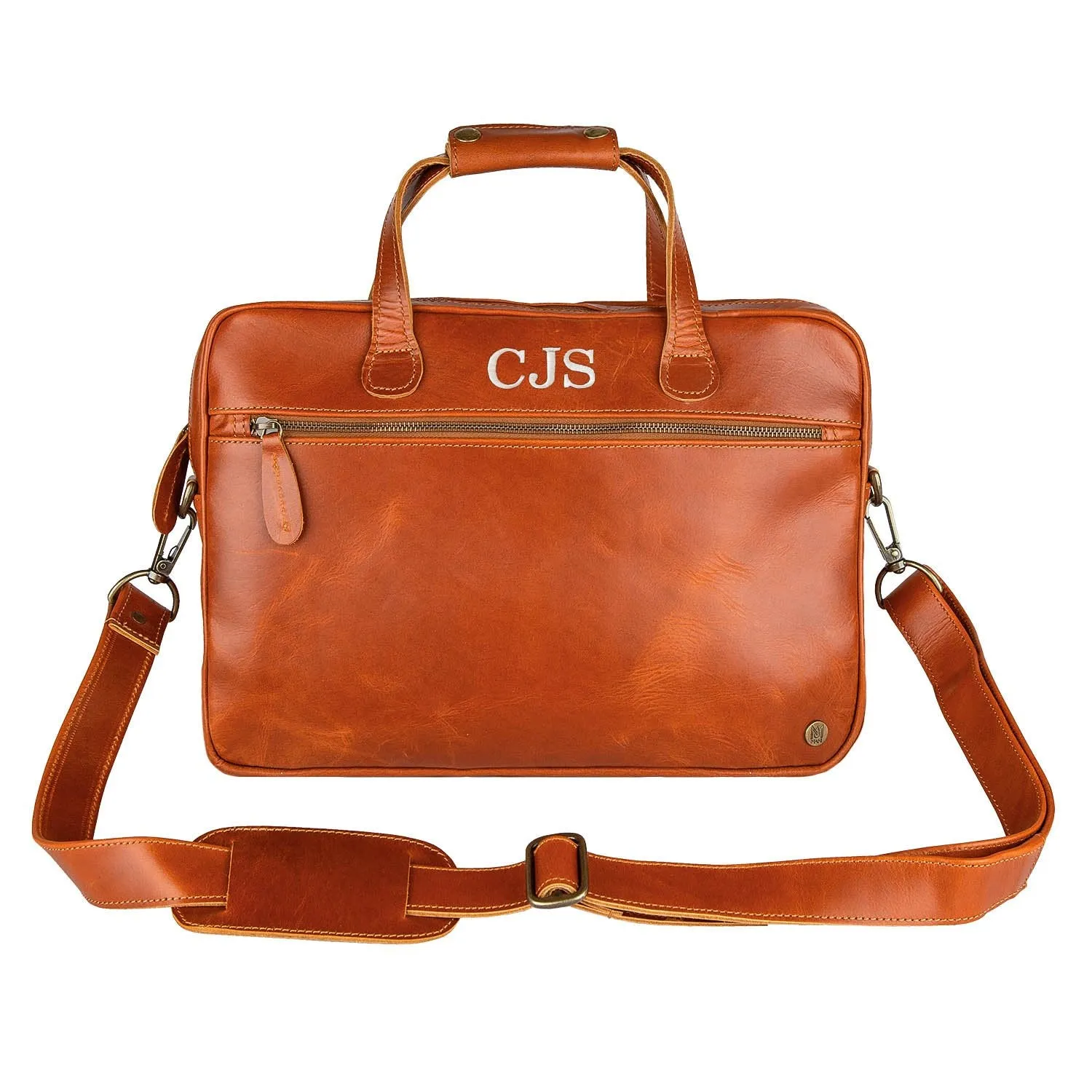 The Compact Laptop Satchel (Tan)