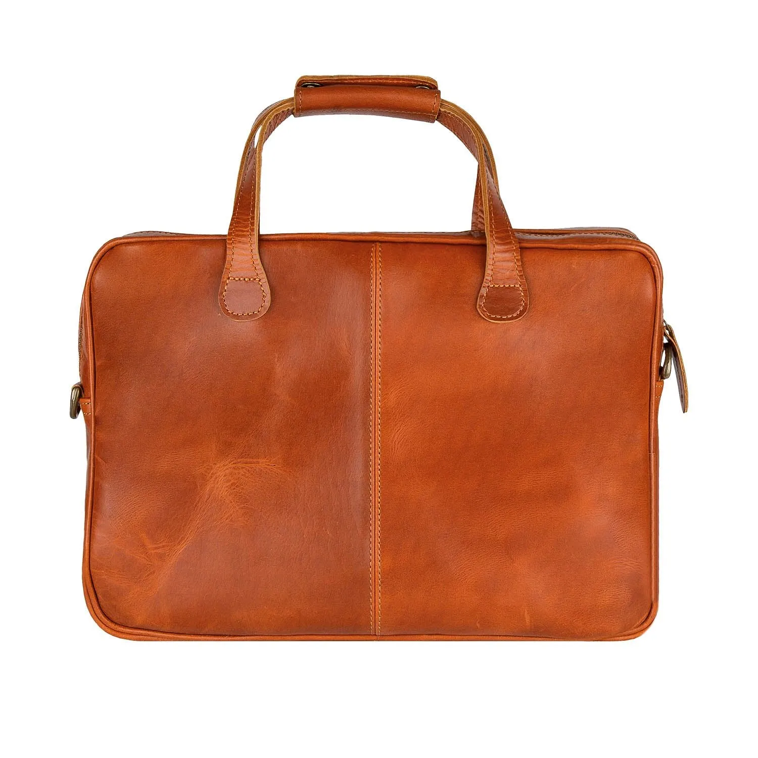 The Compact Laptop Satchel (Tan)