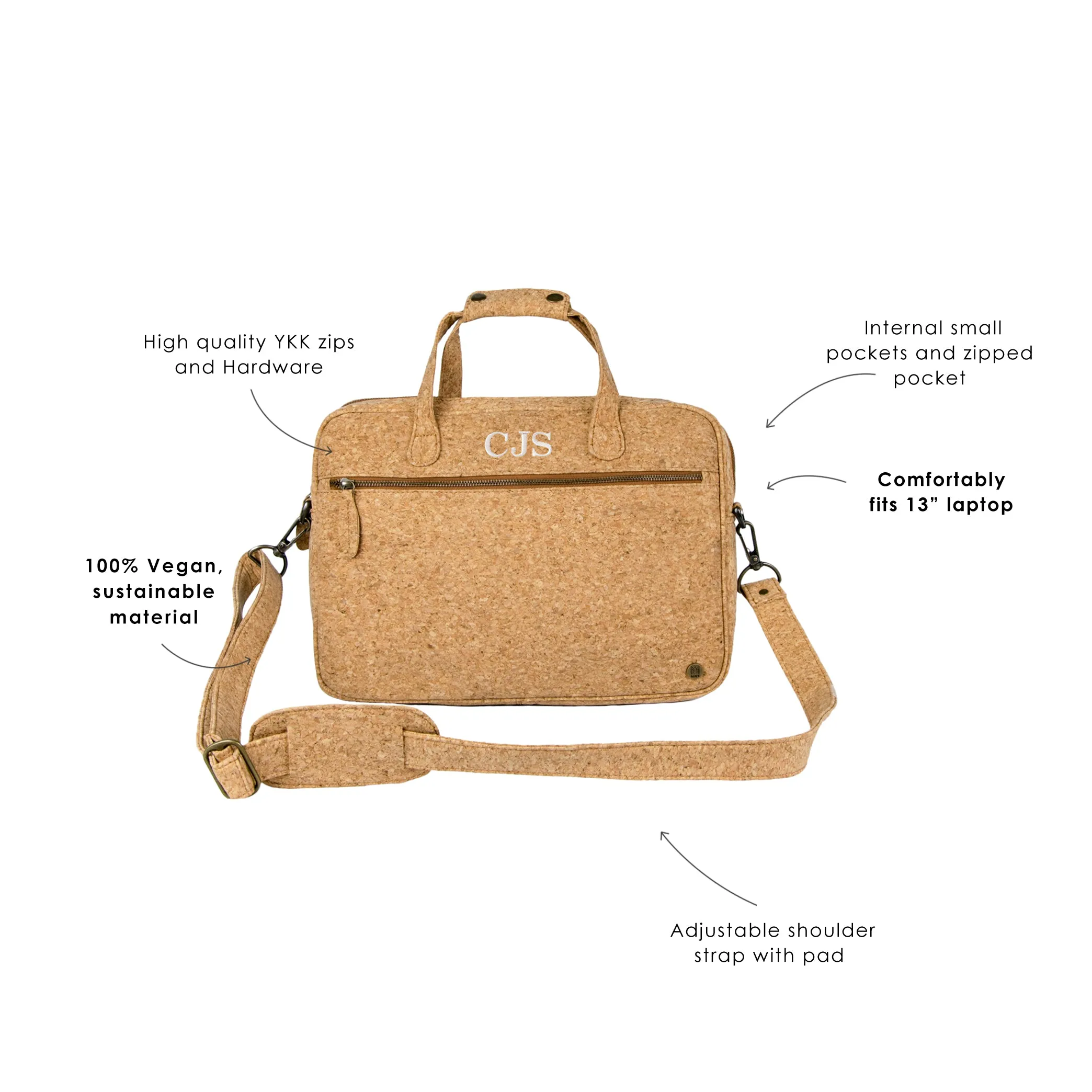 The Compact Laptop Satchel (Vegan)