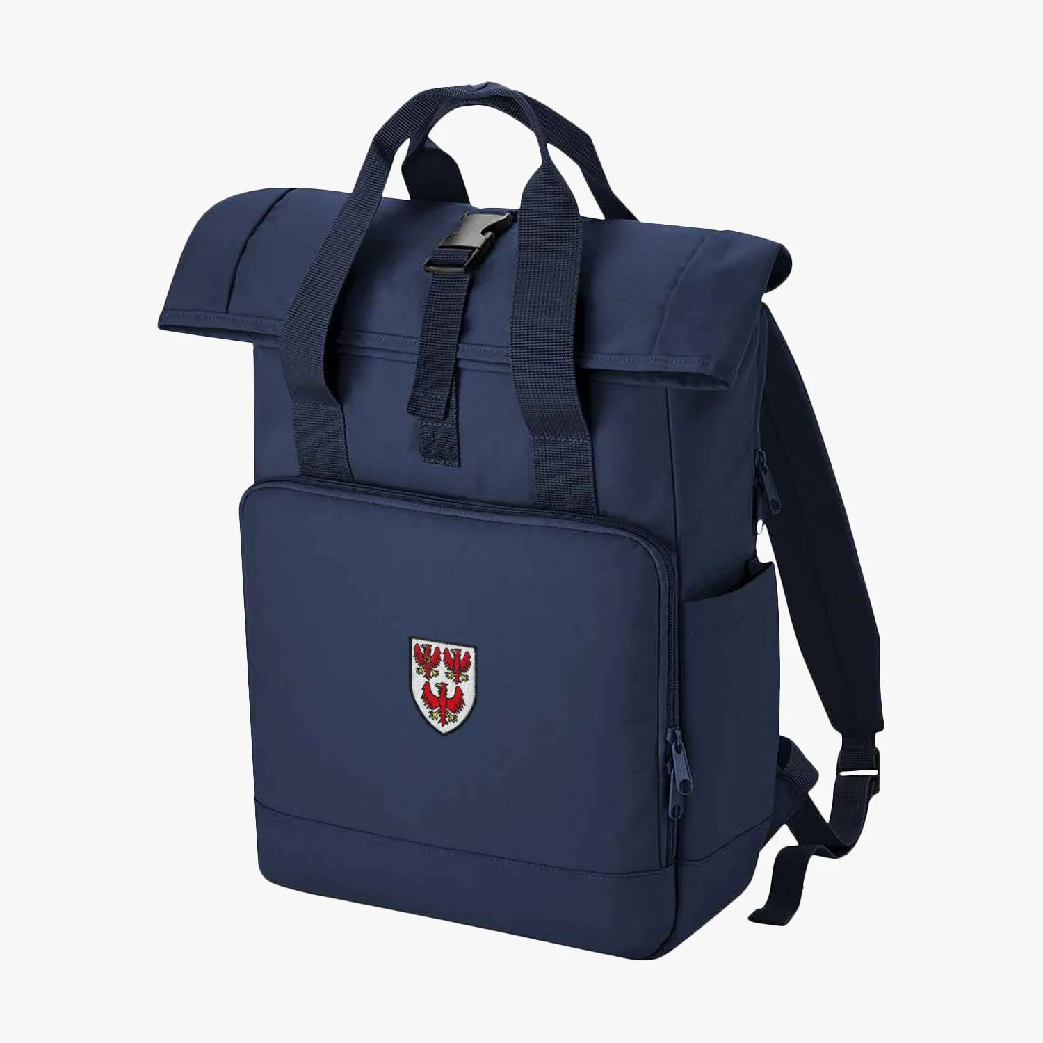 The Queen's College Recycled Rolltop Laptop Backpack