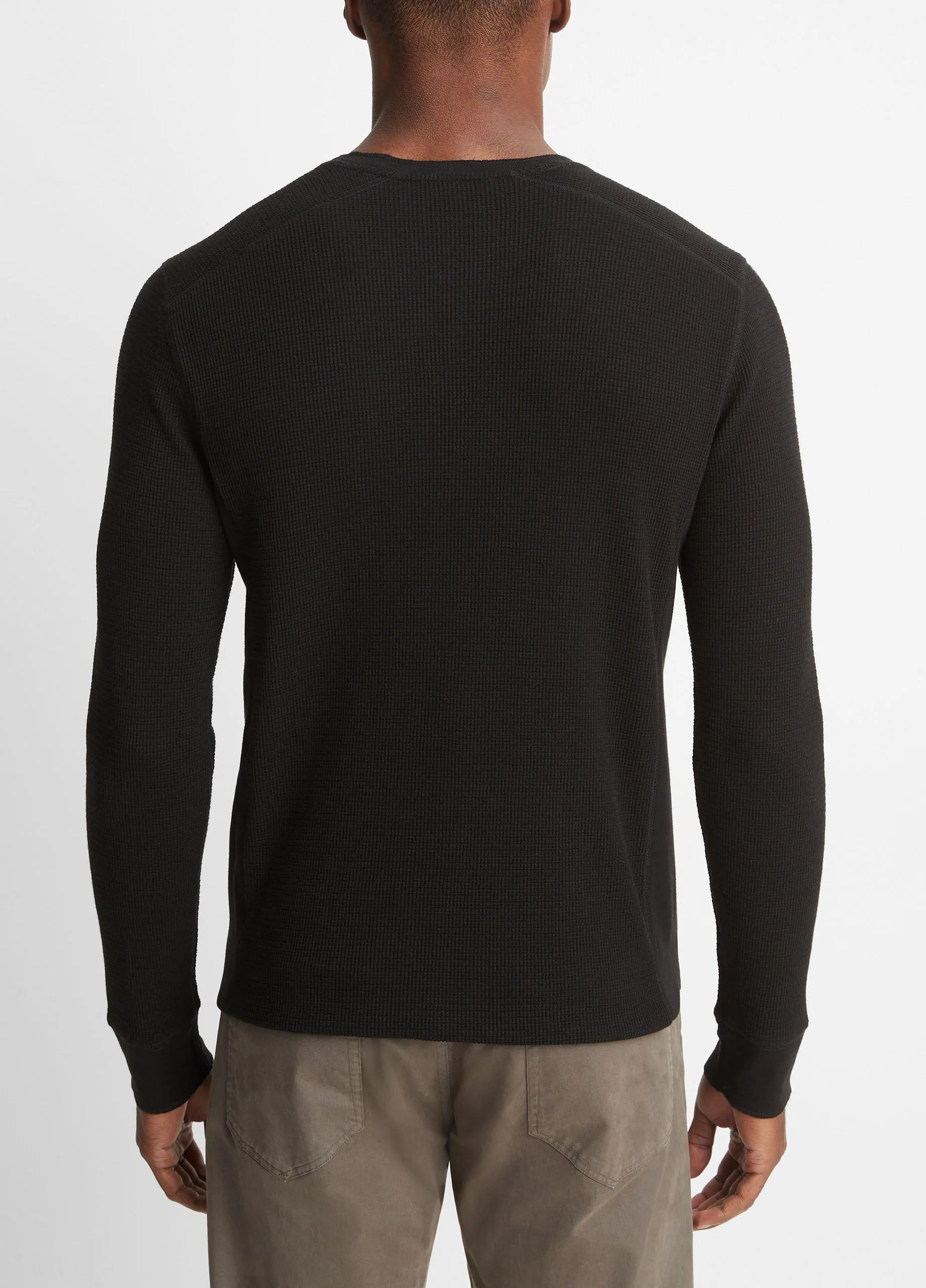 Thermal Long Sleeve Crew Neck Pullover