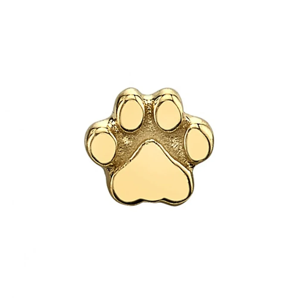 threadless: Flat Dog Paw End in Gold