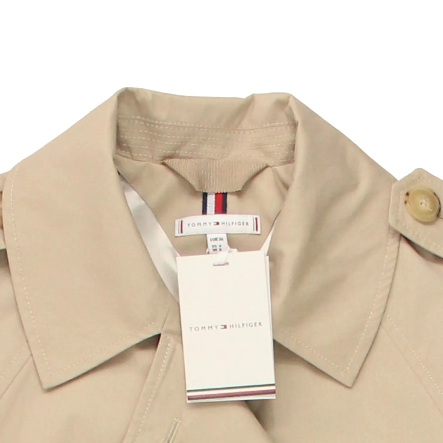 Tommy Hilfiger Beige Cotton Classic Trench