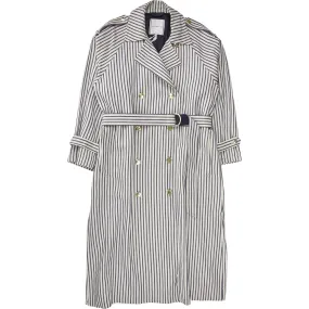 Tommy Hilfiger White/Navy Stripe Trench