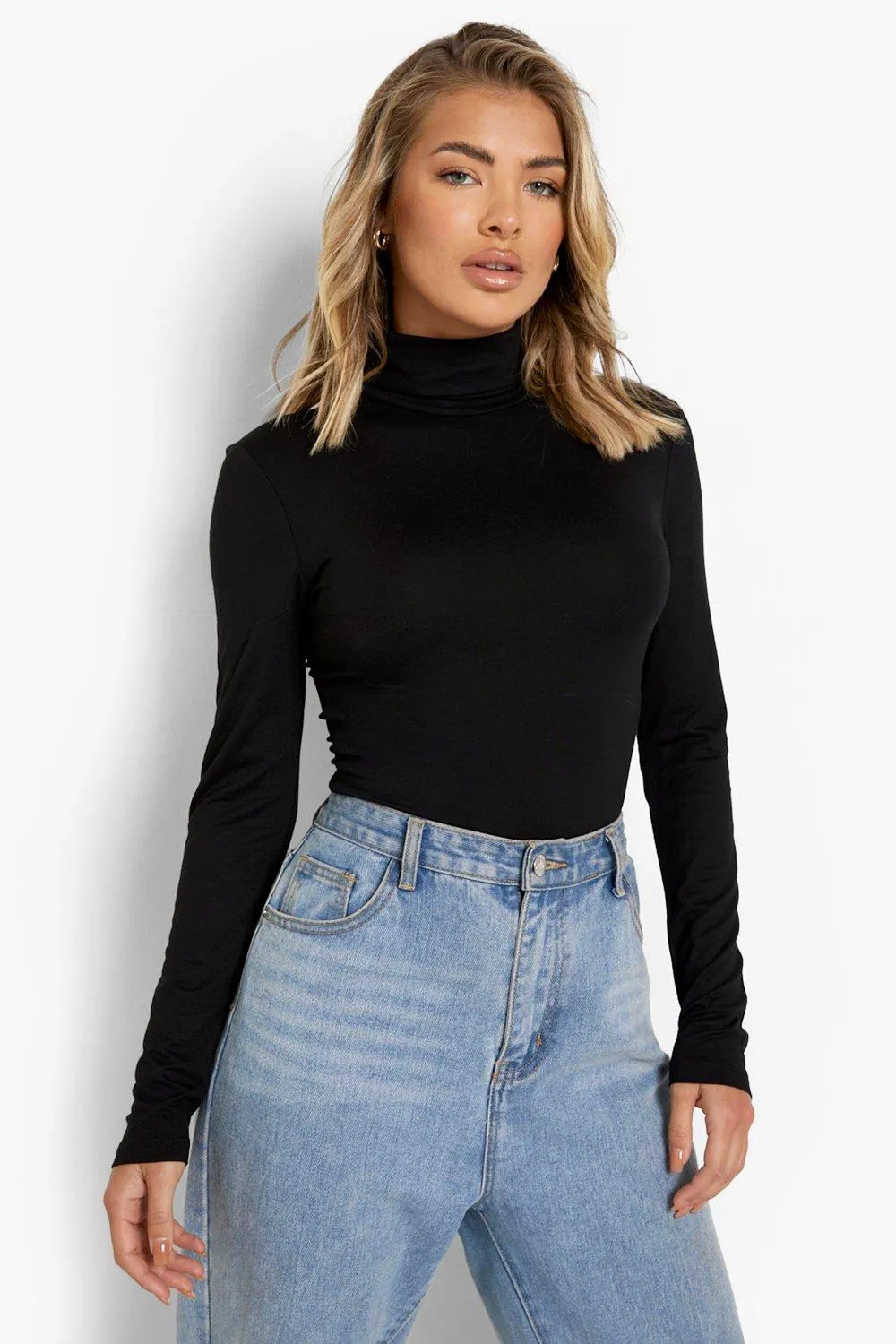 Turtleneck Long Sleeve Bodysuit