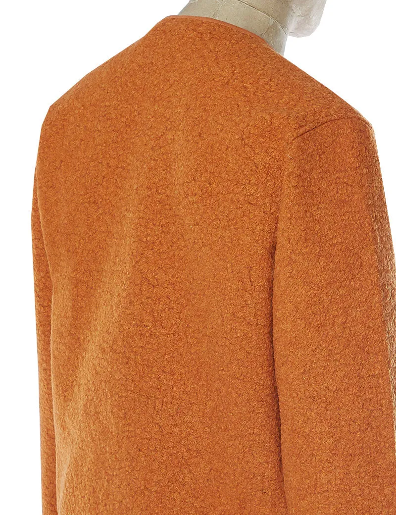 Universal Works Zip Liner Jacket Orange Tibet Fleece