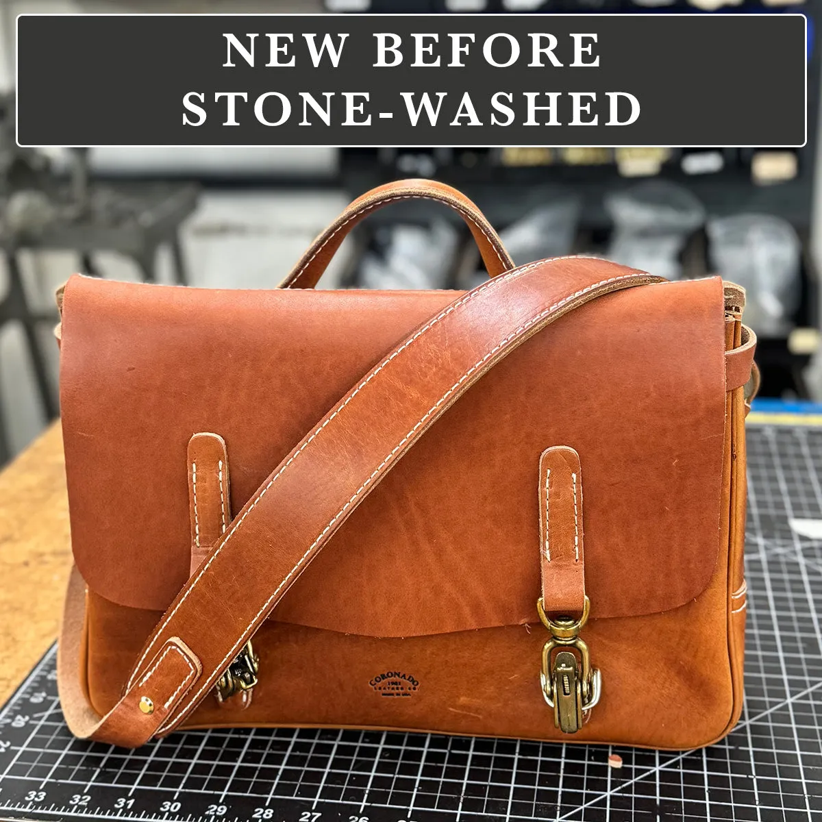 Vintage Stone Washed Mailbag #130