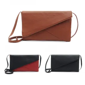 Vocisar Women Leather Envelope Shoulder Crossbody Messenger Bags Clutch Bag