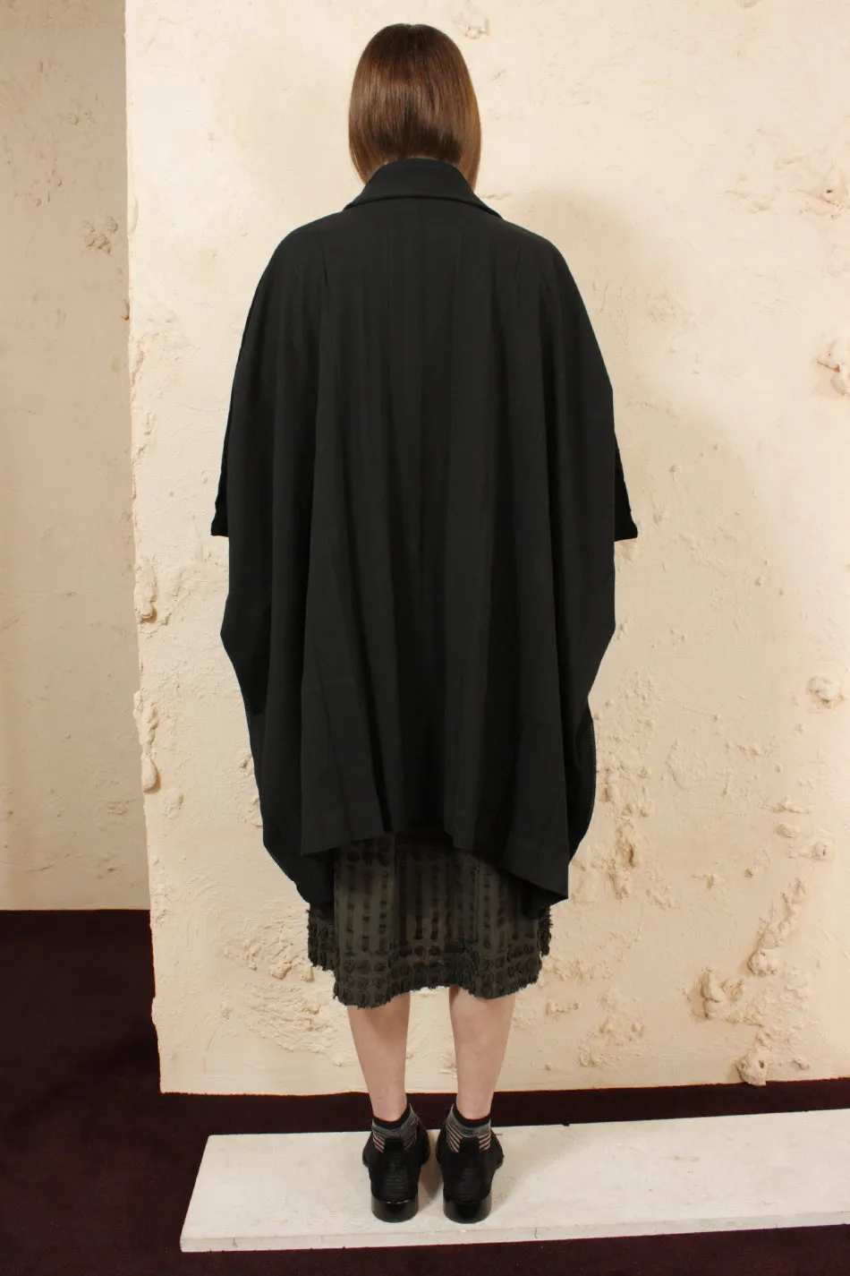 Wide Pleat Poncho