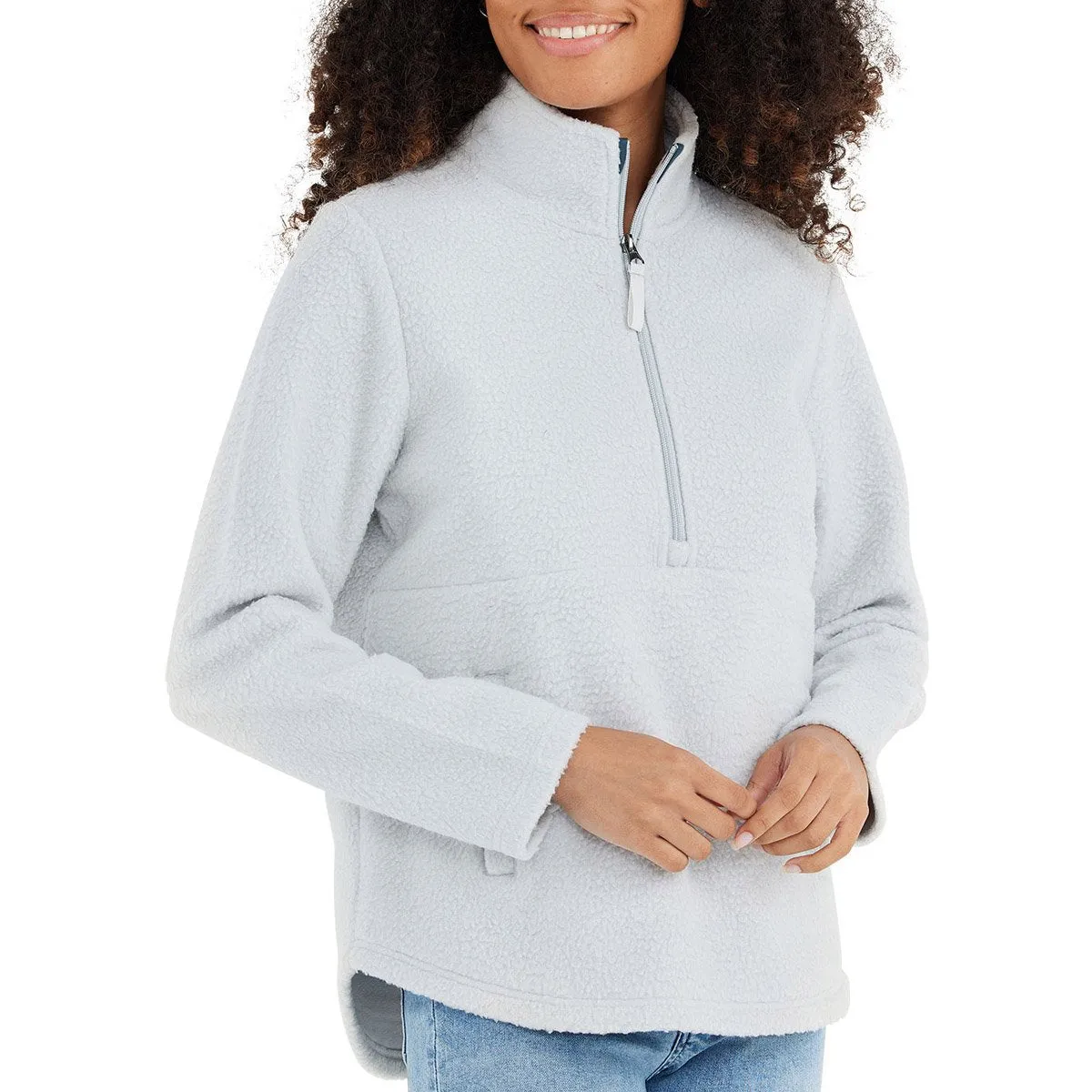 Women's Bamboo Sherpa Fleece Half Zip