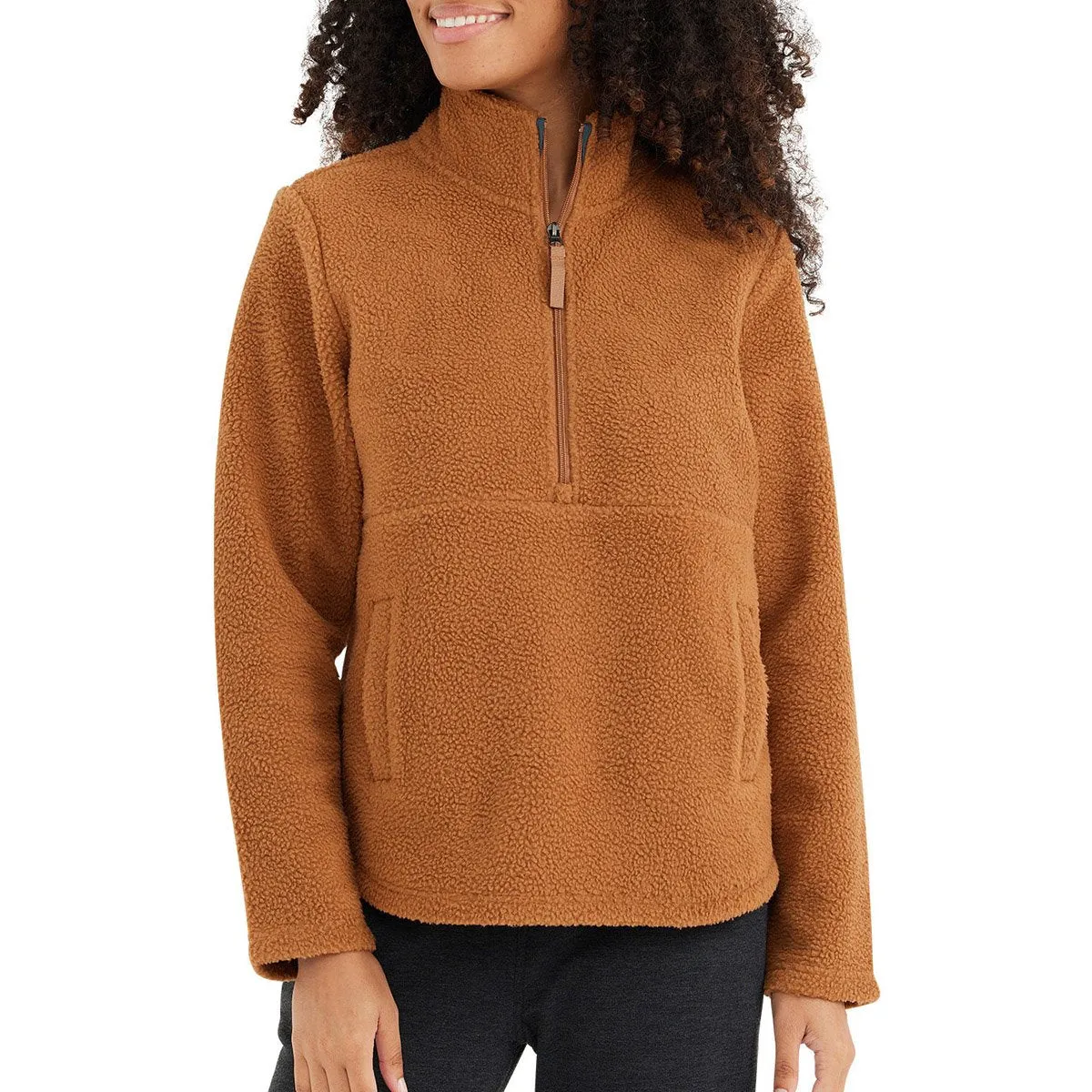 Women's Bamboo Sherpa Fleece Half Zip