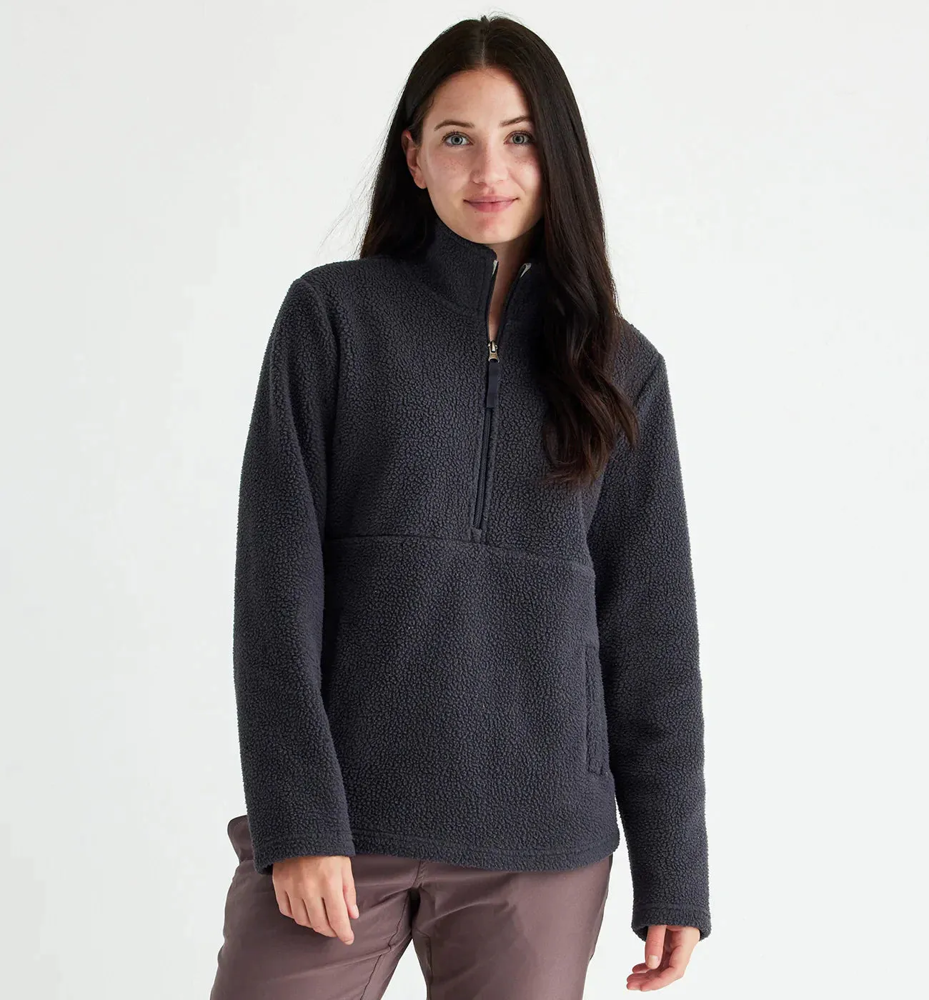 Women's Bamboo Sherpa Fleece Half Zip