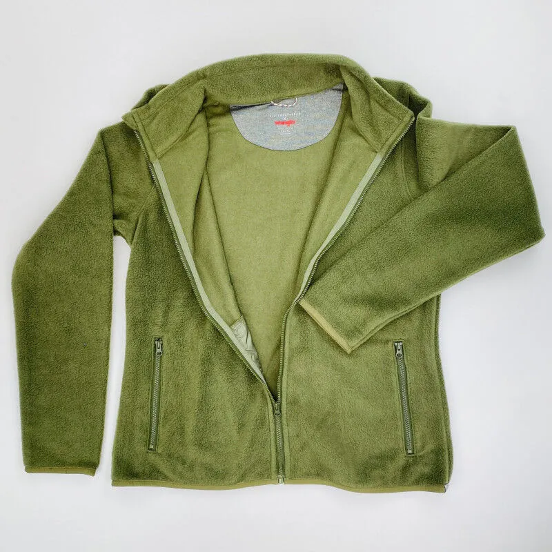 Wrangler  Full Zip Fleece Jkt - Felpa con cappuccio di seconda mano - Donna - Verde oliva - S