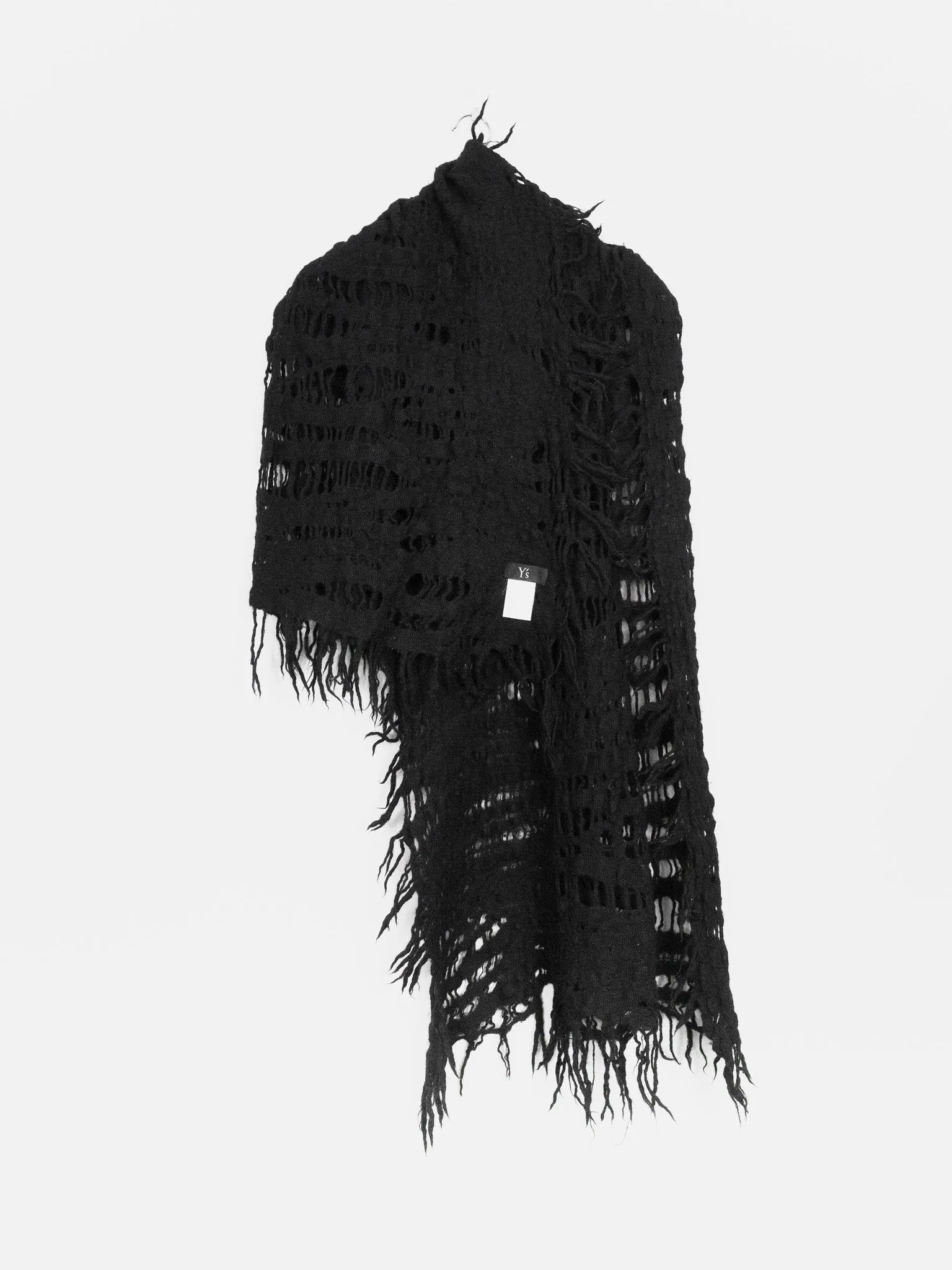 Yohji Yamamoto Y's Destroyed Knit Shawl