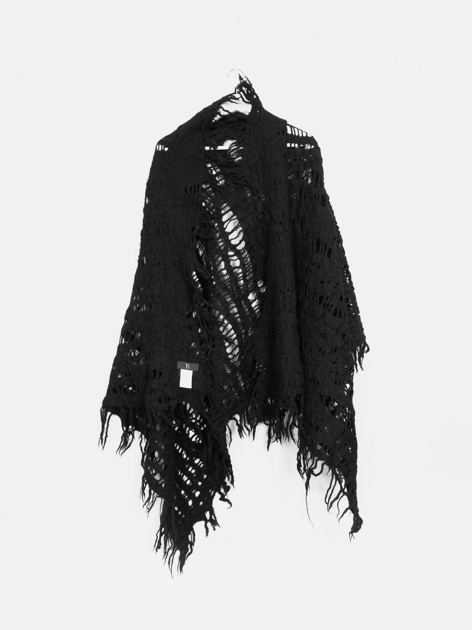 Yohji Yamamoto Y's Destroyed Knit Shawl