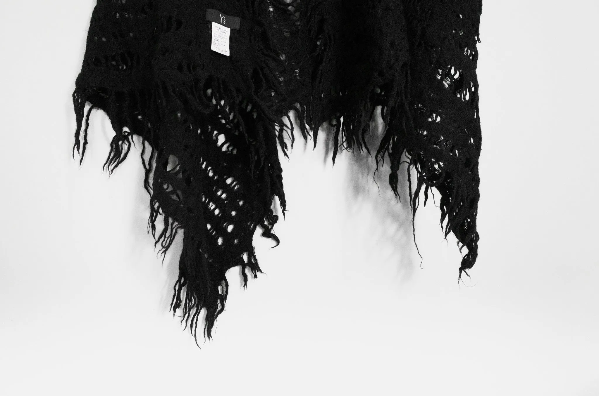 Yohji Yamamoto Y's Destroyed Knit Shawl